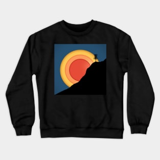 Disc Golf Sunset Crewneck Sweatshirt